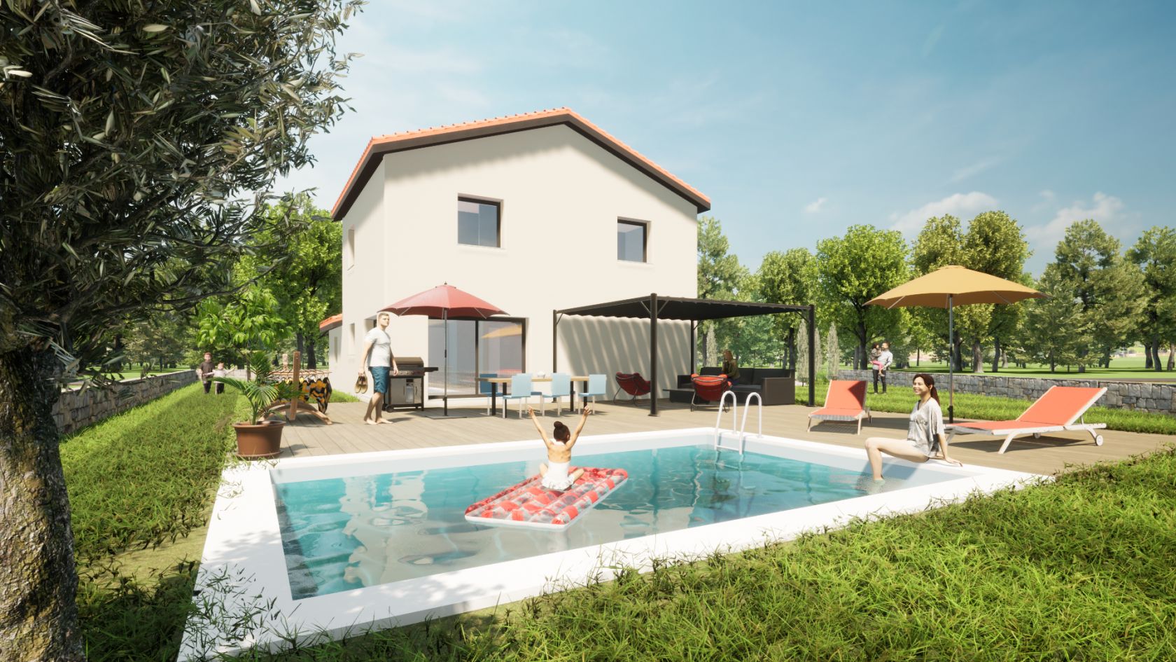 Maison 100 m² avec terrain à SAINT-CYPRIEN (42)