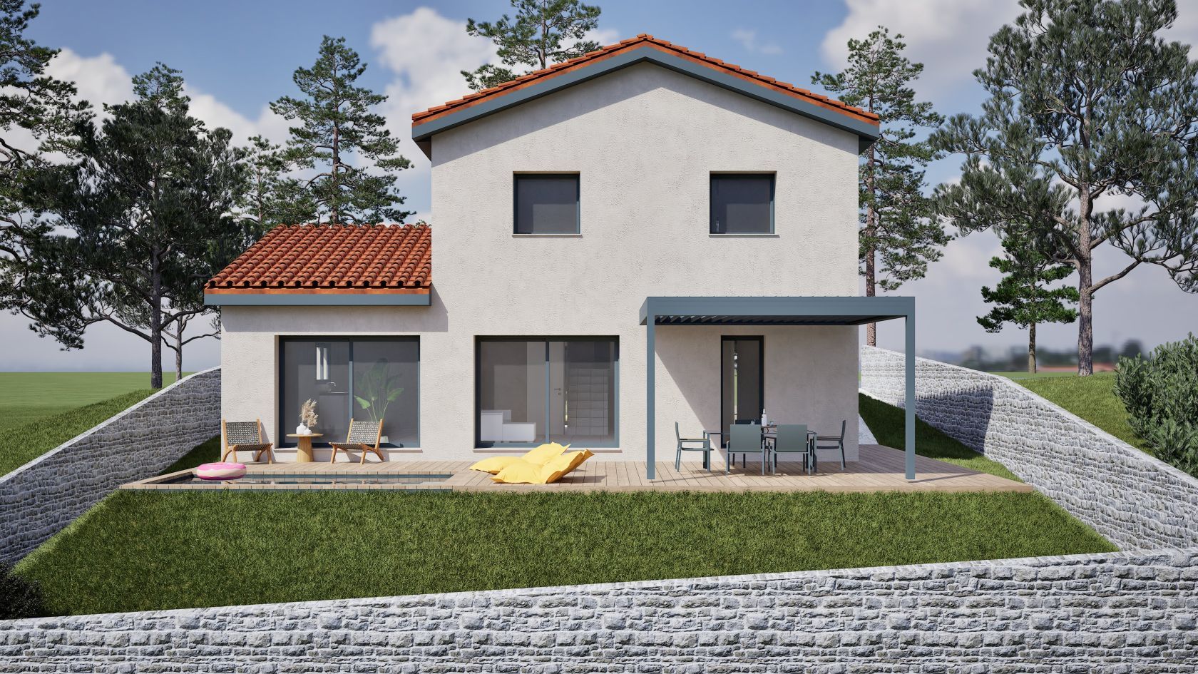 Maison 115 m² avec terrain à LA FOUILLOUSE (42)