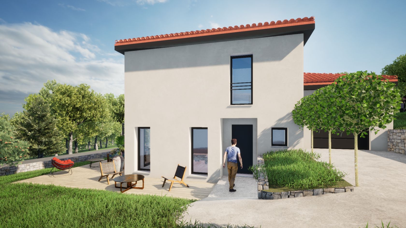 Maison 93 m² avec terrain à LA FOUILLOUSE (42)