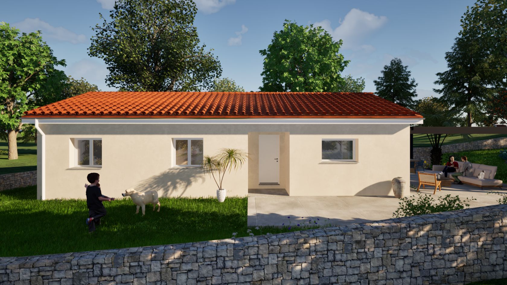 Maison 82 m² avec terrain à LA FOUILLOUSE (42)