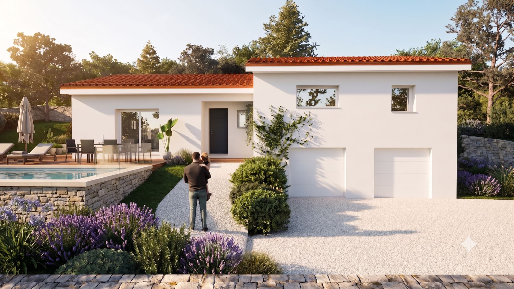Maison contemporaine avec superbe vue à LEZIGNEUX (42)