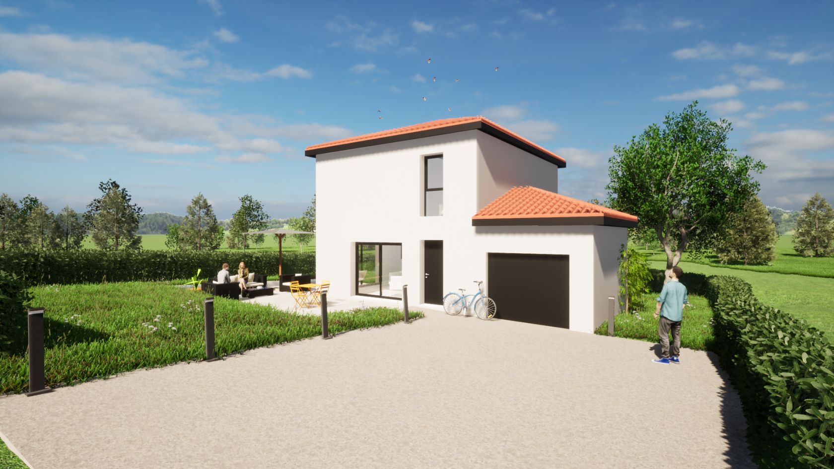 Maison 90 m² avec terrain à MARCENOD (42)