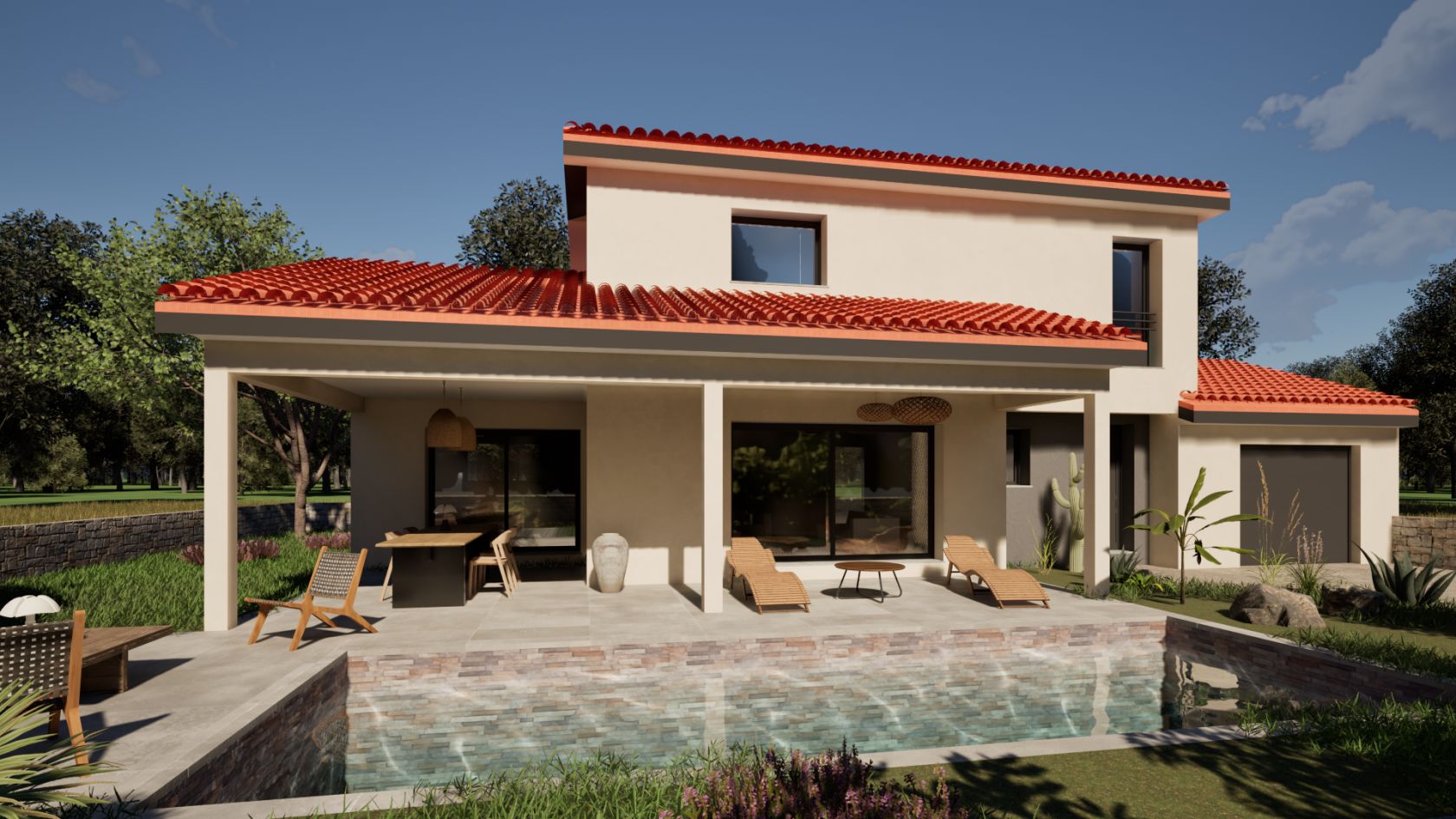Maison  avec terrain de 800 m² à VEAUCHE (42)