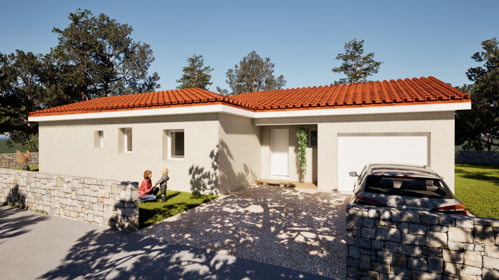 Maison 100 m² avec terrain à BONSON (42)