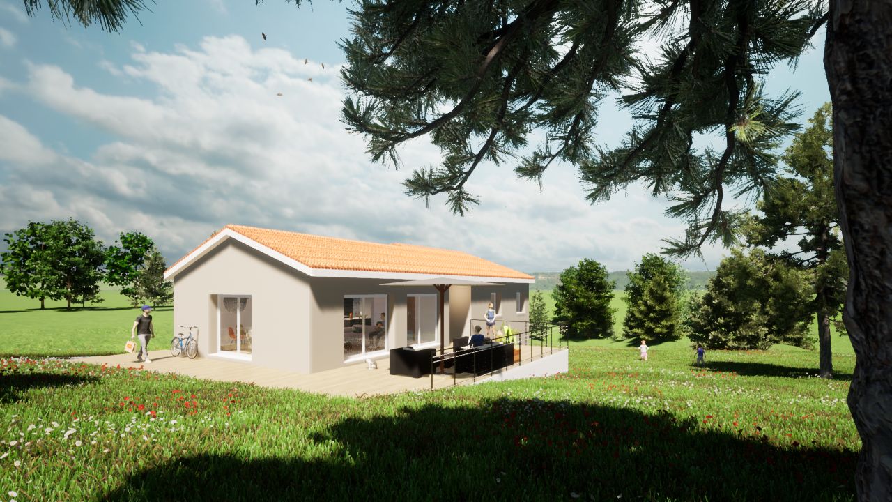Maison 103 m² avec terrain à VEAUCHE (42)